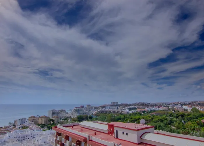 Benalmadena Estudio Jjupiter 250 M Del Mar Con Vistas Al Mar Piscinas